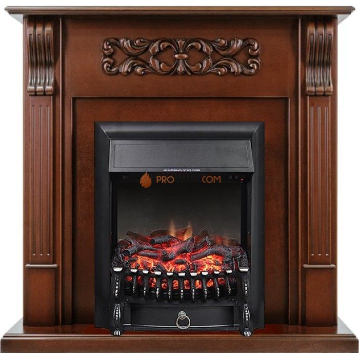 Каминокомплект Royal Flame Venice - Махагон коричневый антик с очагом Fobos FX Black