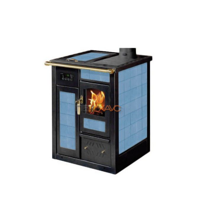 Отопительно-варочная печь Klover TERMOSTUFA TS-TSP (blu cielo)