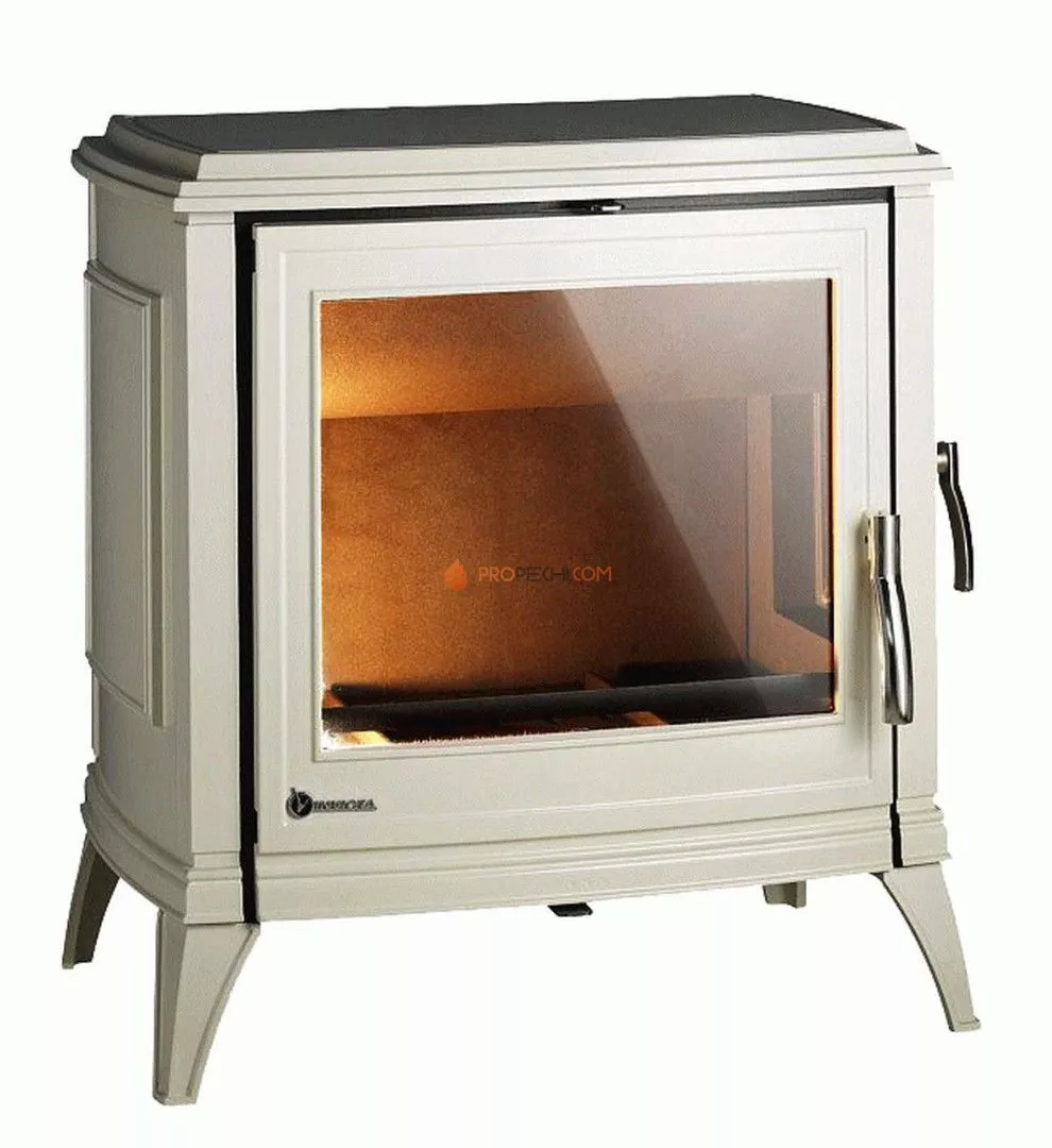 Печь-камин Invicta Sedan L эмаль слоновая кость NEW