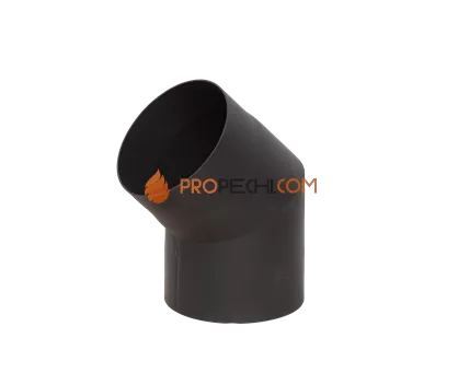 Отвод черный КПД 45* d150 2 мм