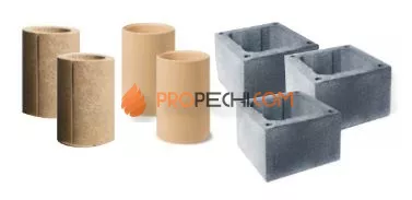 Комплект керамического дымохода КераСтиль УНИВЕРСАЛ® D = 200, H = 0,66 метра