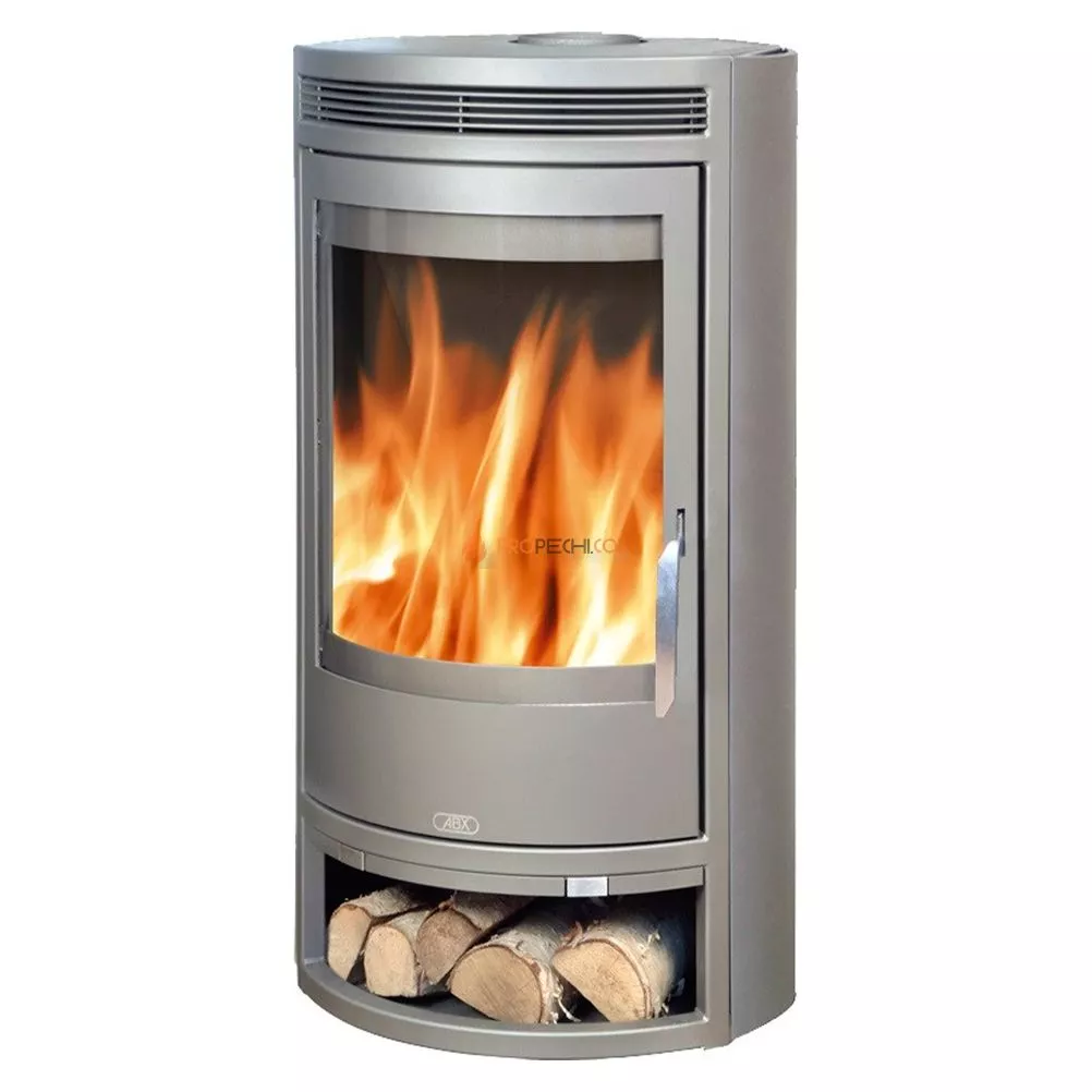 Печь-камин ABX Arktis 8 серая сталь