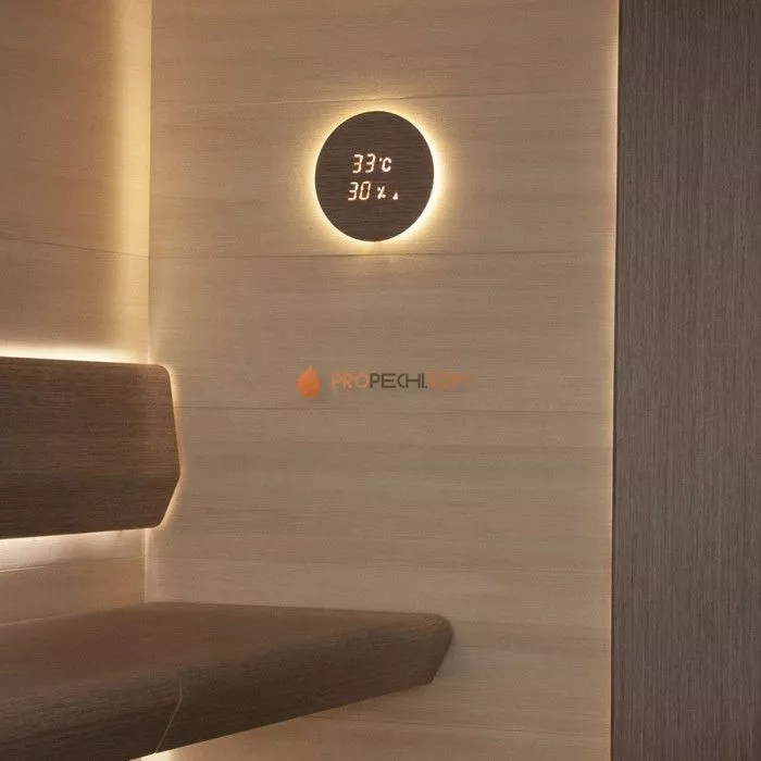 Термометр-гигрометр и таймер для сауны Cariitti Aspectu (хемлок)