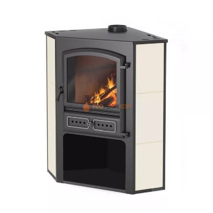 Камин ЭТНА (БКД) угловой Бежевый D 115мм