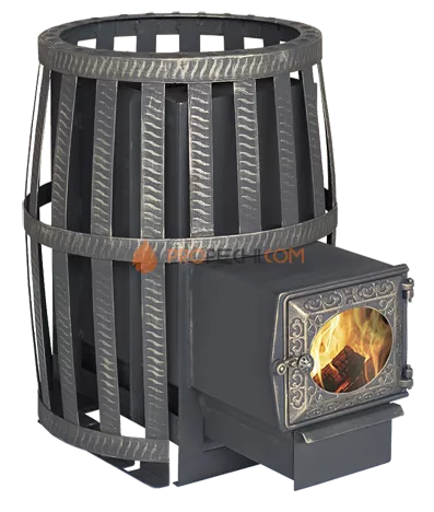 Банная печь Березка Корвет 15 (сетчатый кожух, ДТ-3 стекло)