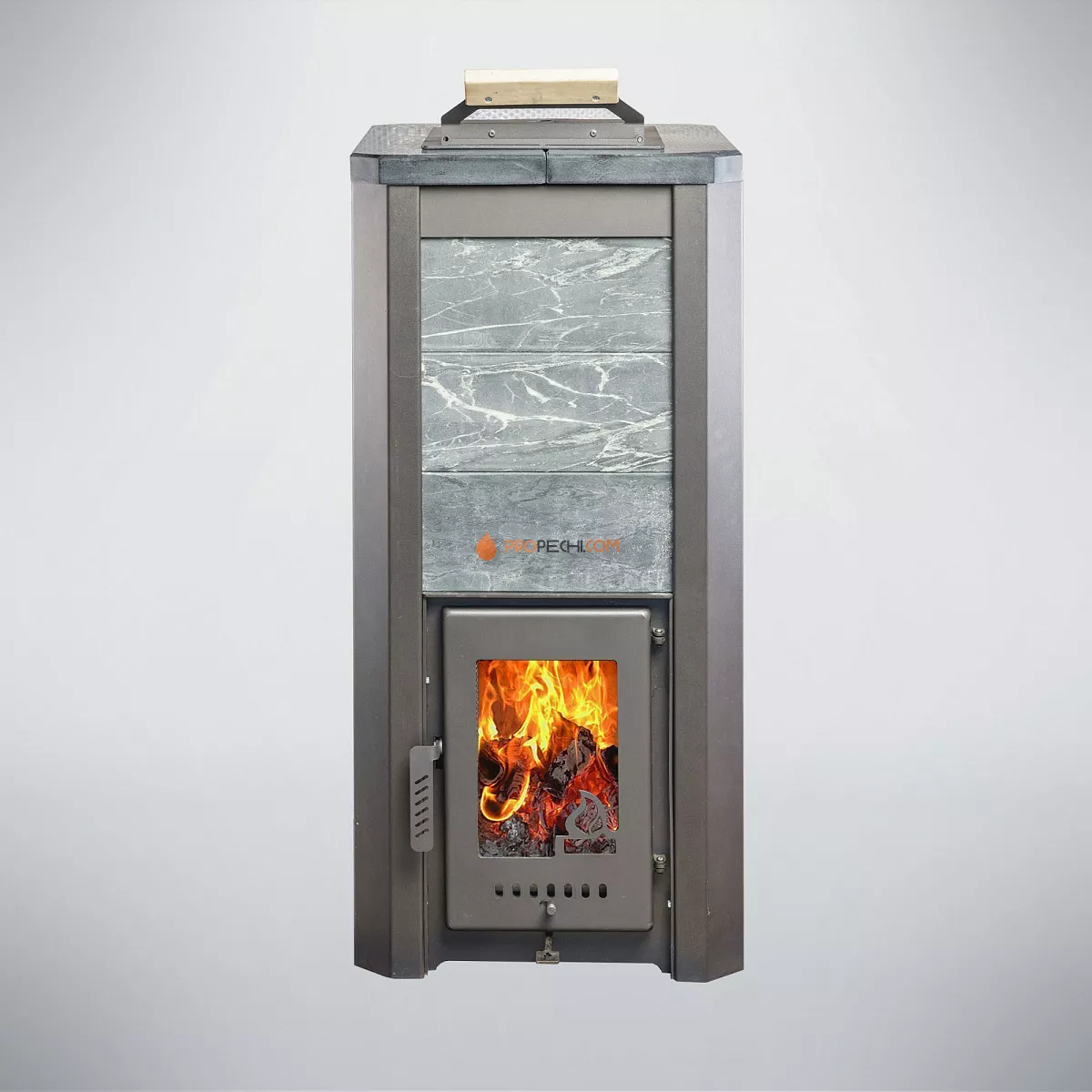 Дровяная печь для бани Варвара Терма Сказка Мини укороченная