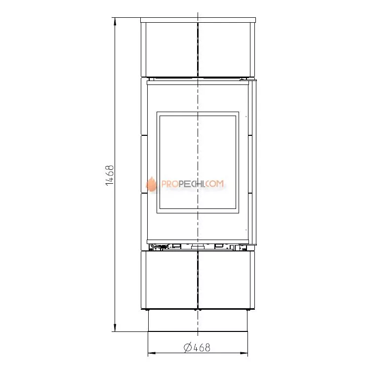 Печь-камин Thorma ATIKA Extra Ceramic, белая