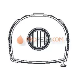 Печь-камин Plamen Aria серая