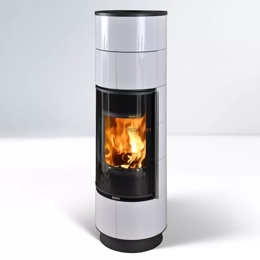 Печь-камин Thorma DELIA Extra Ceramic, черный/белый