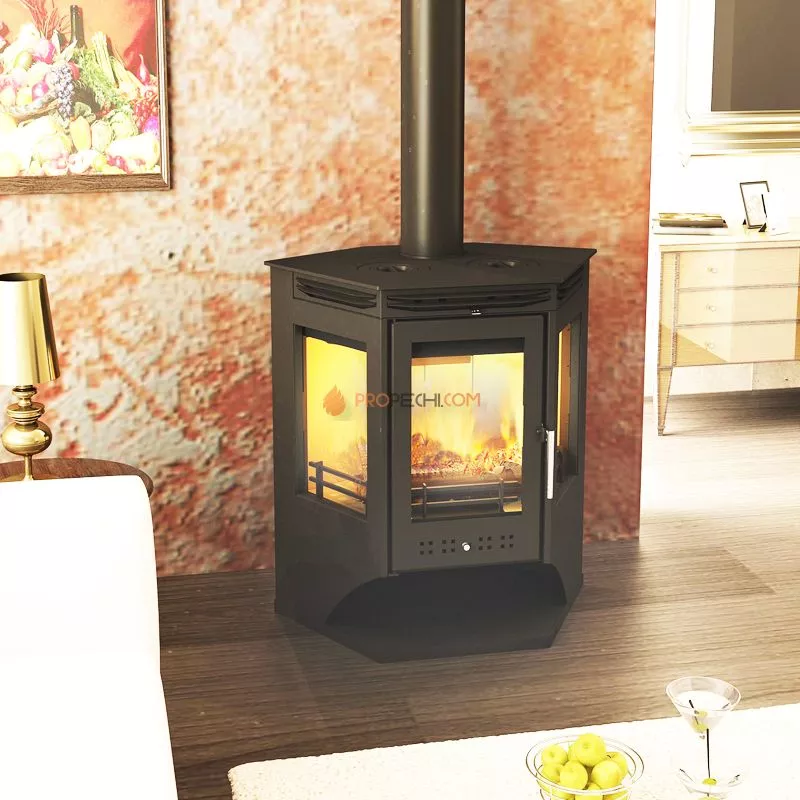 Печь-камин Мета Москва 12 с плитой