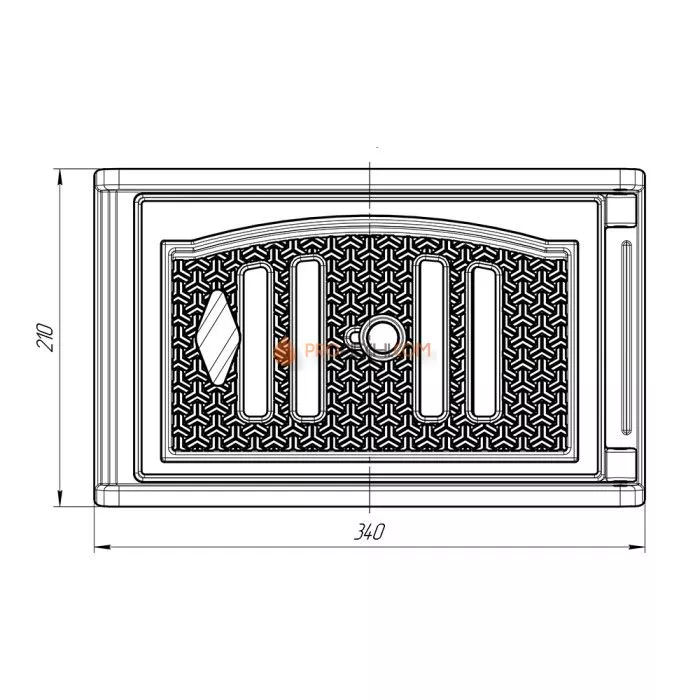 Поддувальная дверца Прометалл Арктика