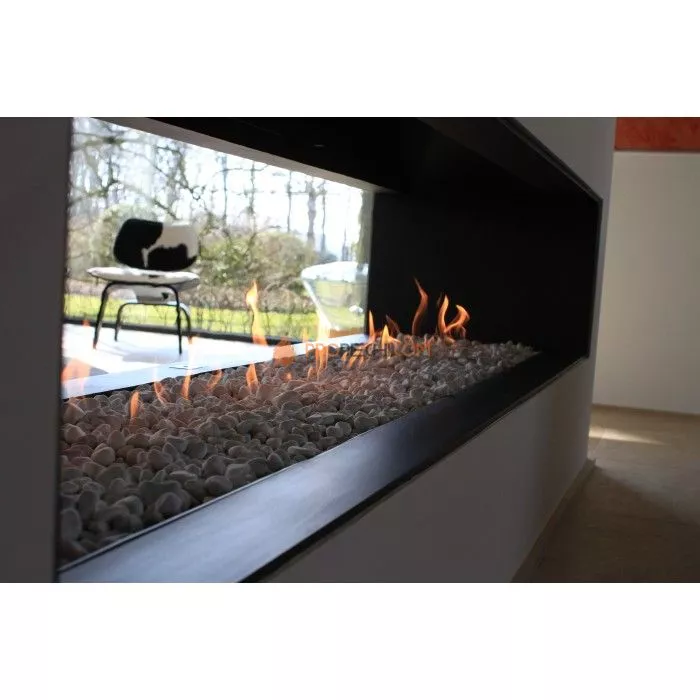 Газовая топка Vero Design Gala Туннель (2500x400 мм) D200 мм, горелка Line burner