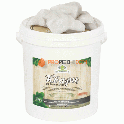 Камни Кварц колотый для дровяных печей