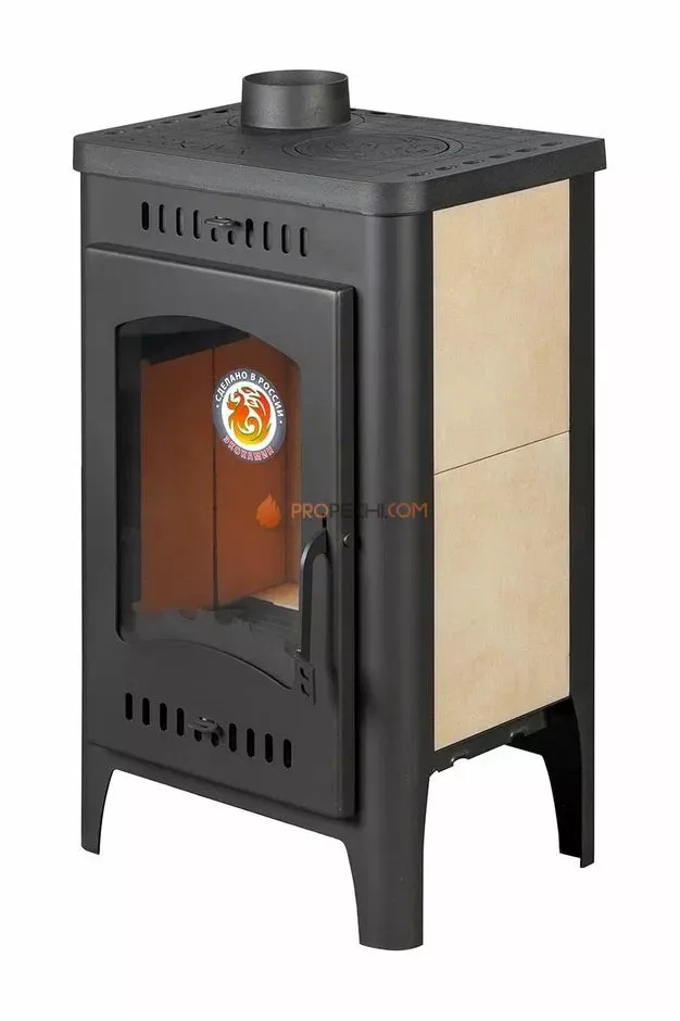 Печь-камин ЭкоКамин Бавария Оптима с плитой