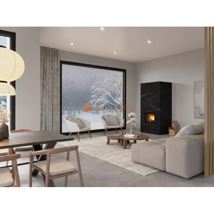 Печь-камин Tulikivi Kaila V4 чёрый мрамор