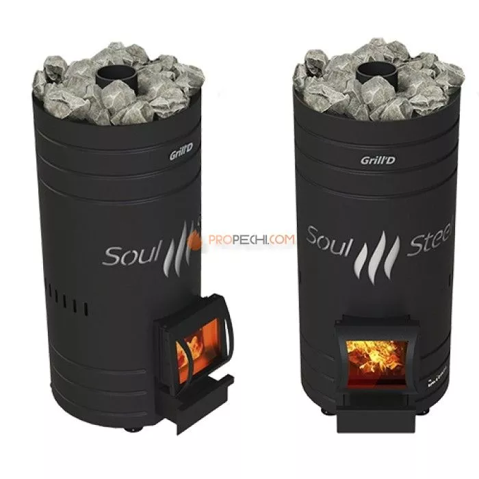 Дровяная печь для бани Grill’D Bochka 160A Short