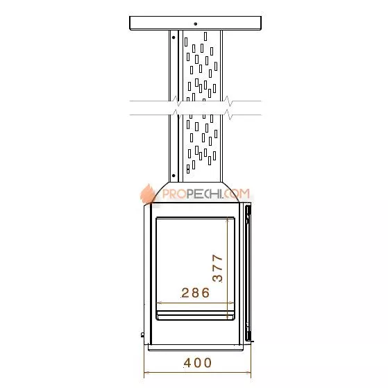 Печь-камин Liseo Castiron LCI 5 GF Sky