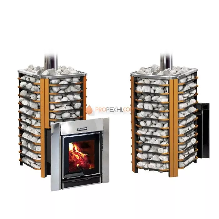 Дровяная печь для бани Ермак 36 Сетка-Премиум (сталь)