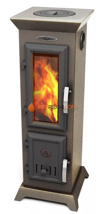 Печь-камин TMF Статика Тетра Мини, черная бронза