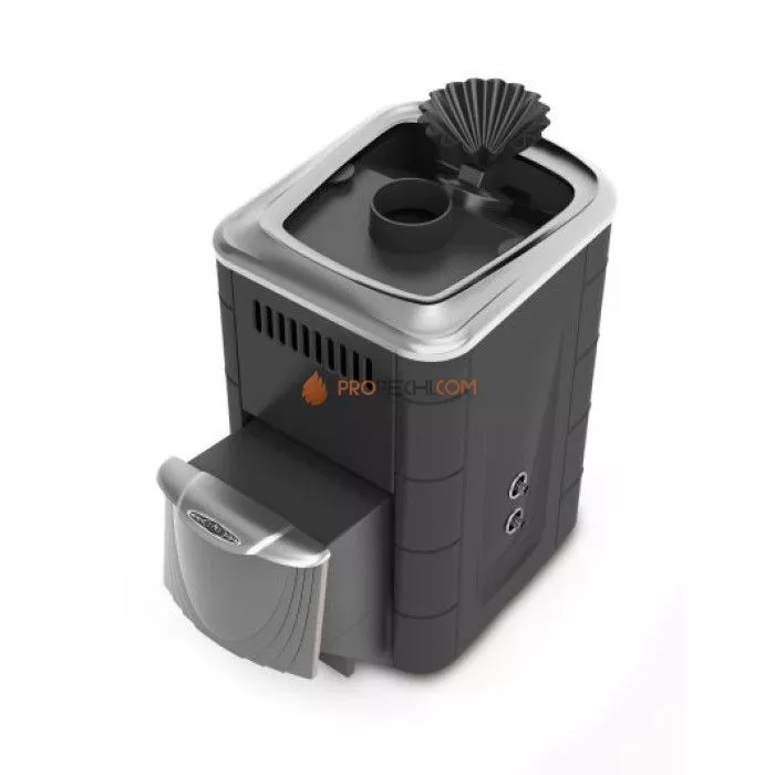 Печь для бани Термофор Гейзер Мини 2016 Inox ДН ЗК ТО антрацит