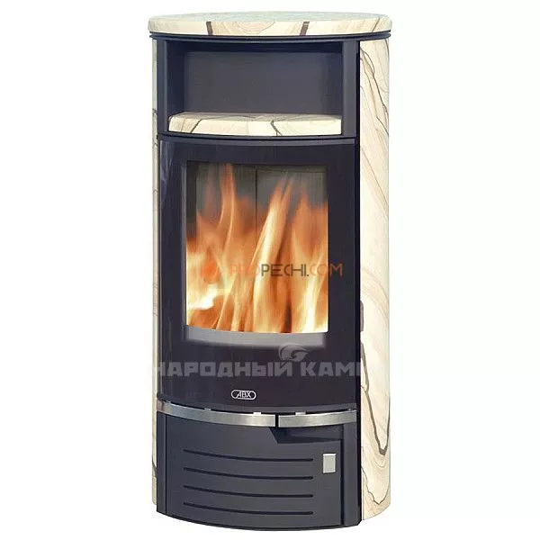 Печь-камин ABX Atlantik 5 черная бразильский песчаник