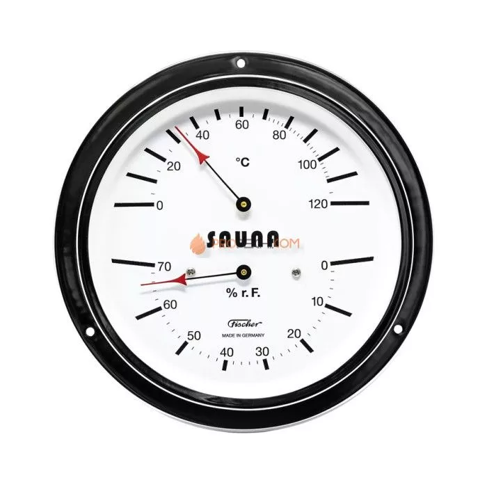 Термометр-гигрометр для сауны Fischer в латунном корпусе 5030-47