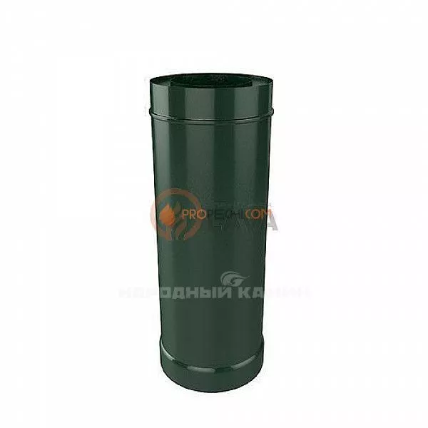 Труба-сэндвич 150/220 мм. 0,5 м. зеленый (6005)