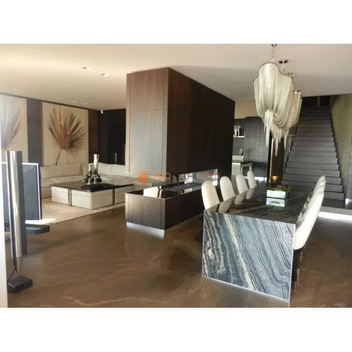 Газовая топка Vero Design Nippon Трёхсторонний EPI (2250x750 мм) D350 мм, горелка VLK burner