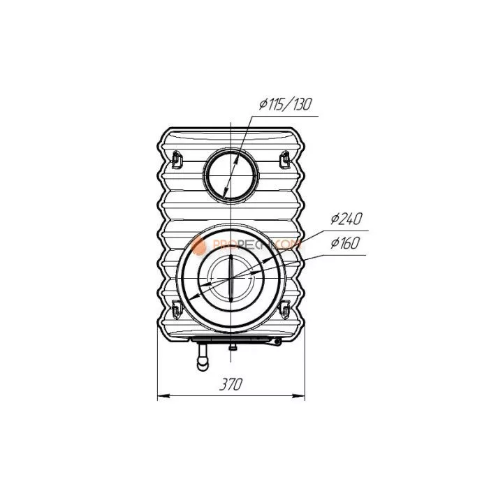Отопительно-варочная печь Прометалл Тайга PRO