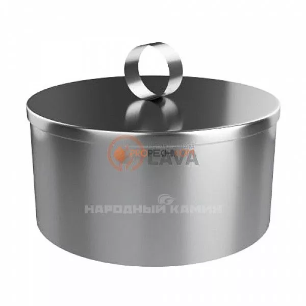 Заглушка с ручкой 120, нерж. 439 (0,5)