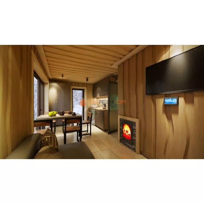 Каркасная двухмодульная баня Woodson 6х5 (утепление 150)