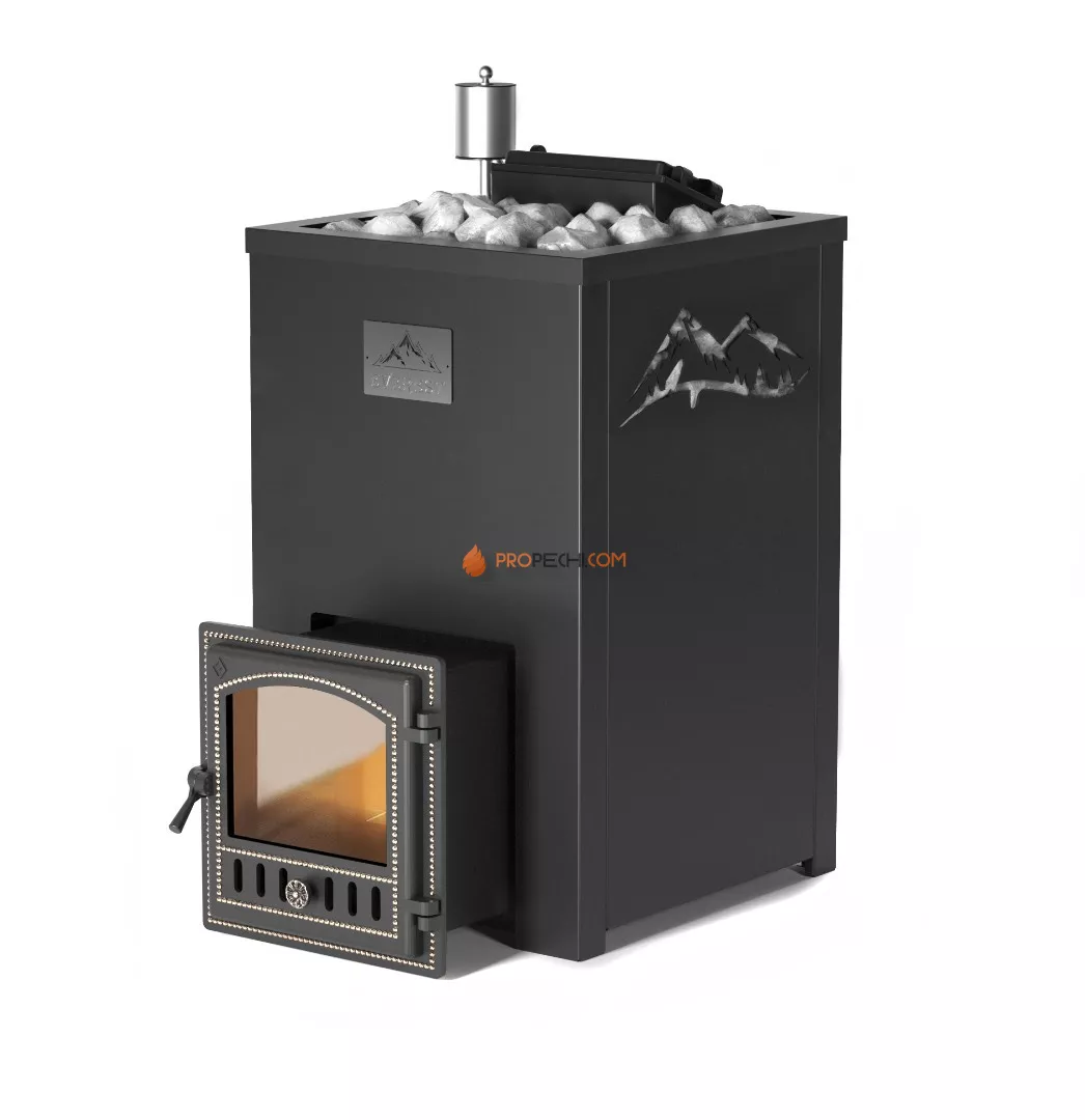 Банная печь Эверест INOX 25 (280) в кожухе ГОРЫ