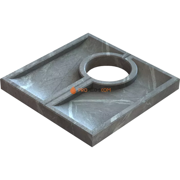 Комплект арома-чаш для печи Klover RT 20-RV с дымоходом (Талькомагнезит)