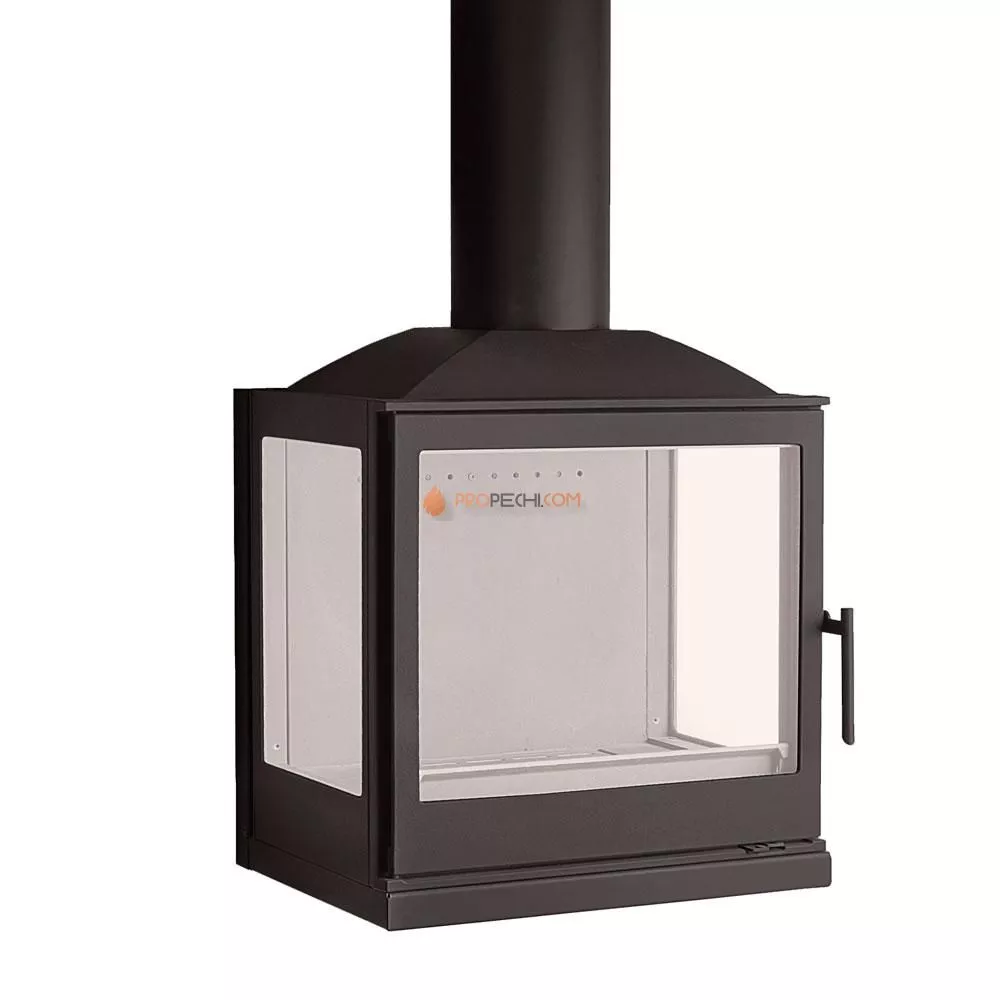 Печь-камин Liseo Castiron LCI 5 GLR Wall, два боковых стекла