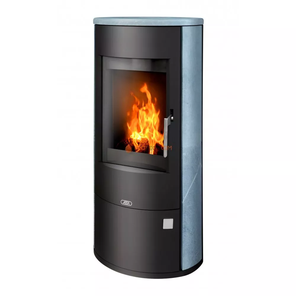Печь-камин ABX Aspen 7 черная сталь талькомагнезит