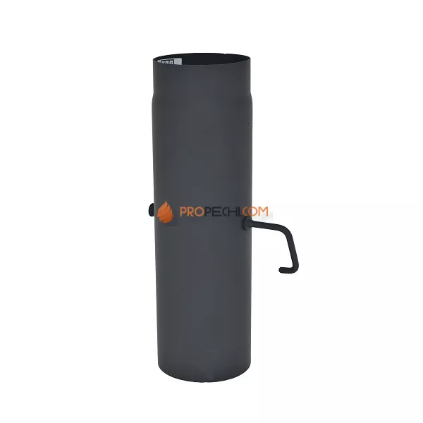 Шибер чёрный 500 d200 2 мм