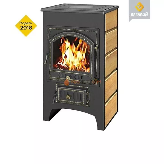 Печь-камин Везувий ПК-02 (205) с плитой песчаник