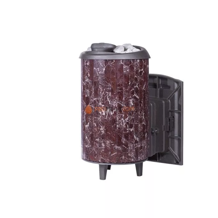 Печь банная «Атмосфера L» в ламелях «Россо Леванто»