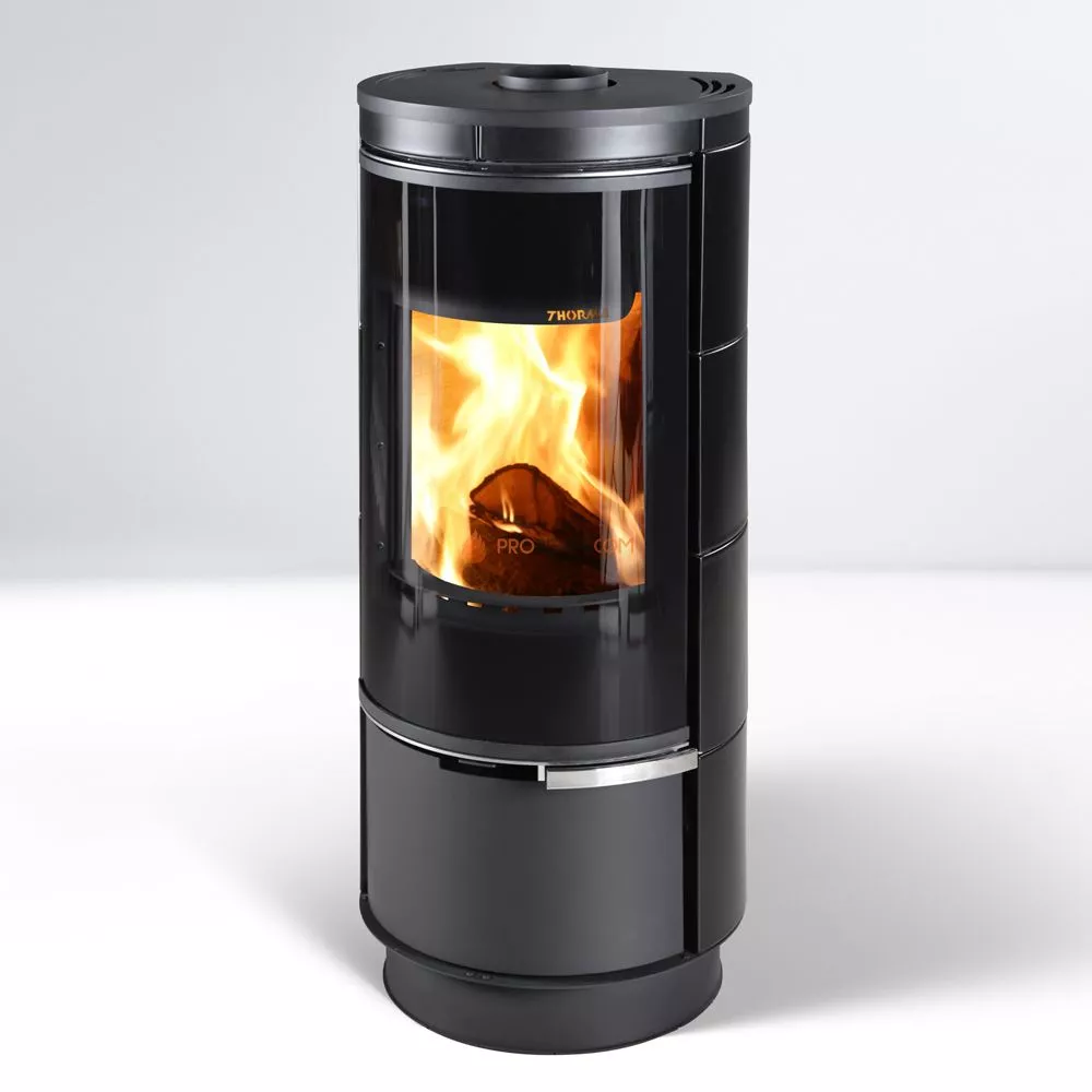 Печь-камин Thorma ANDORRA Plus Ceramic, черная