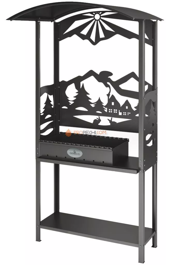 Мангал с крышей Grillux HOT GRILL