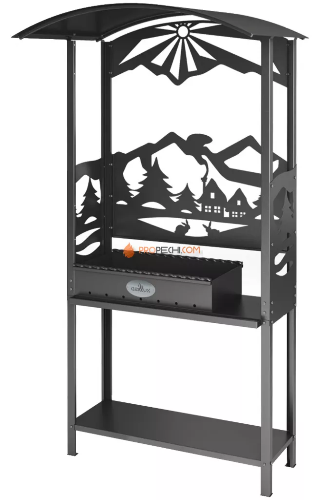 Мангал с крышей Grillux HOT GRILL