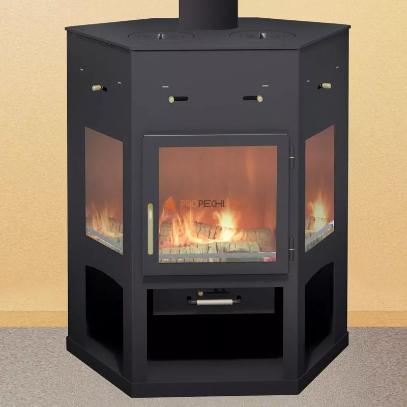 Печь-камин Мета-Бел Енисей с плитой