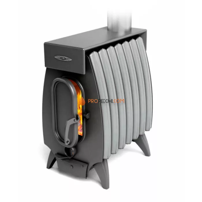 Печь отопительная Термофор (TMF) ОГОНЬ-БАТАРЕЯ 7 ЛАЙТ антрацит-серый металлик