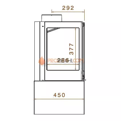 Печь-камин Liseo Castiron LCI 7 GF Table