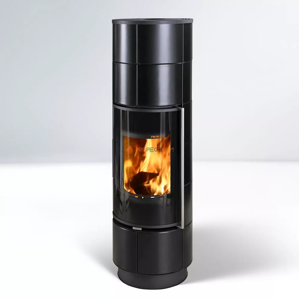 Печь-камин Thorma DELIA Extra Ceramic, черный/черный