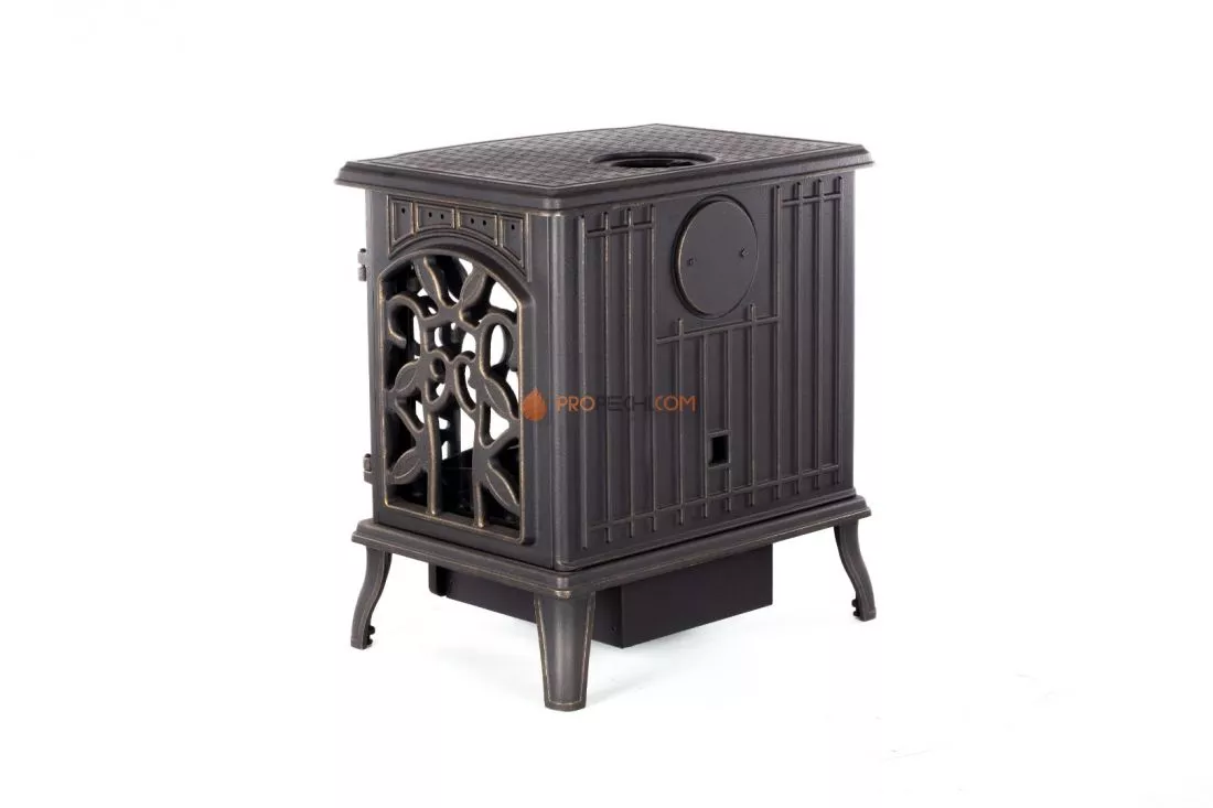 Печь-камин Fireway Demetra патина бронза