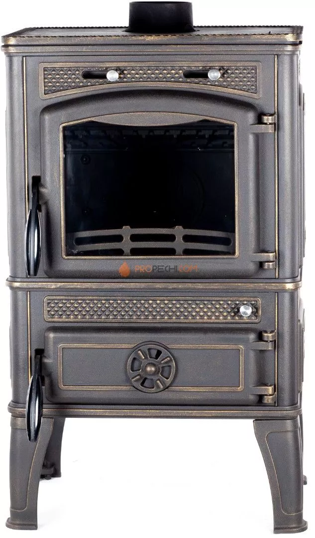 Печь-камин Fireway Dacha I патина бронза