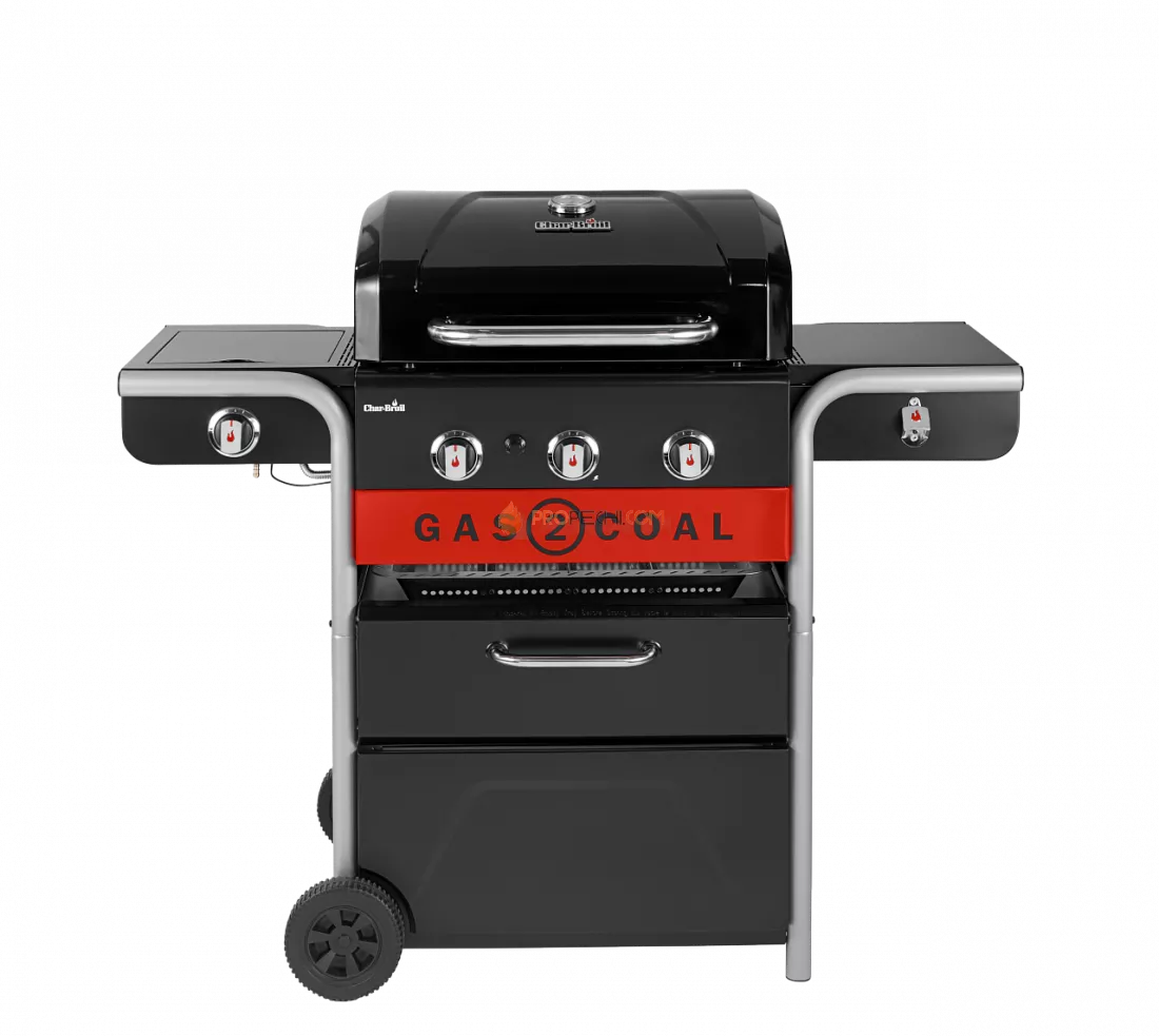 Угольный + Газовый гриль Char-Broil Gas2Coal Hybrid 3B-2