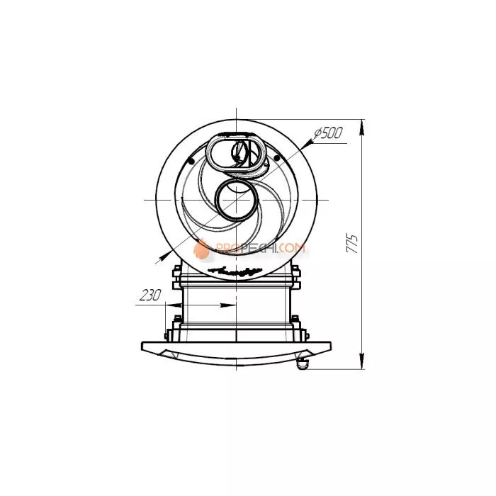 Печь банная «Атмосфера L» в ламелях «Россо Леванто»