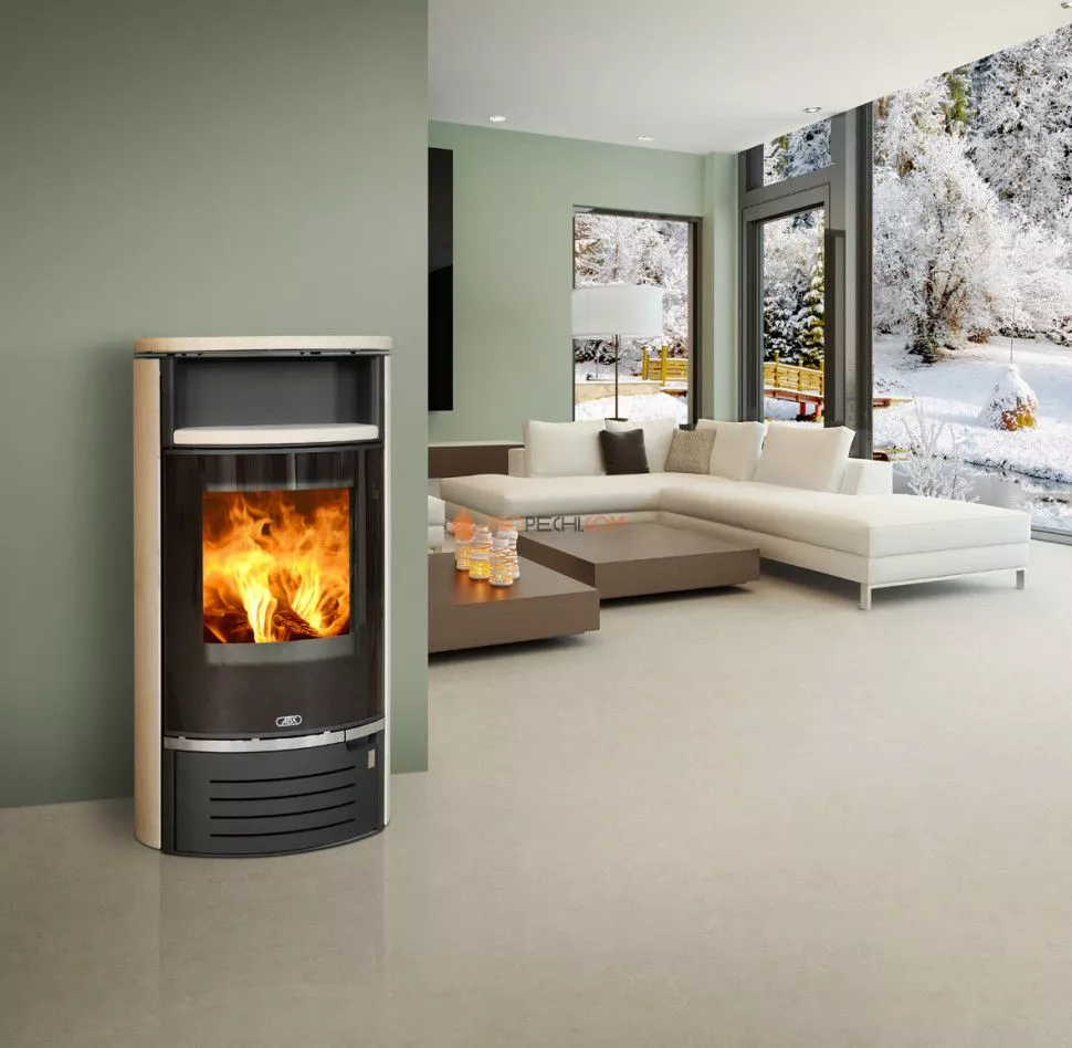 Печь-камин ABX Atlantik 7 серая талькохлорит